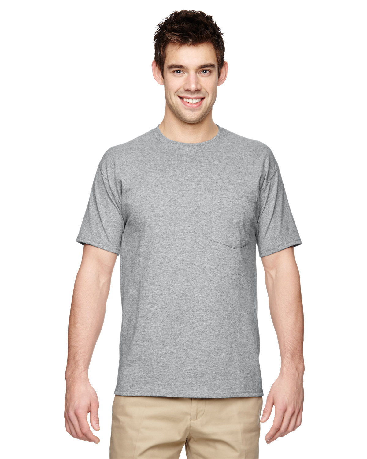 JERZEES Men's Dri-Power 50/50 Cotton/Poly Pocket T-Shirt 29MP Mens Apparel Shirts & Tops