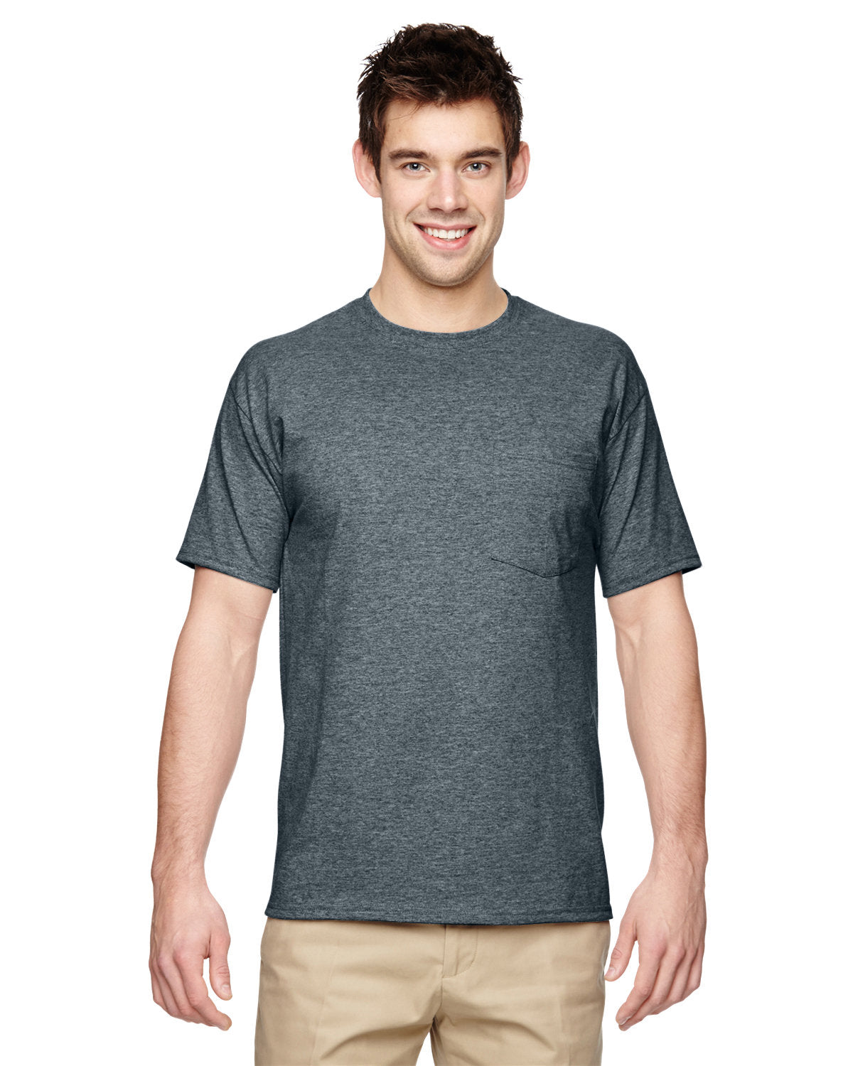 JERZEES Men's Dri-Power 50/50 Cotton/Poly Pocket T-Shirt 29MP Mens Apparel Shirts & Tops