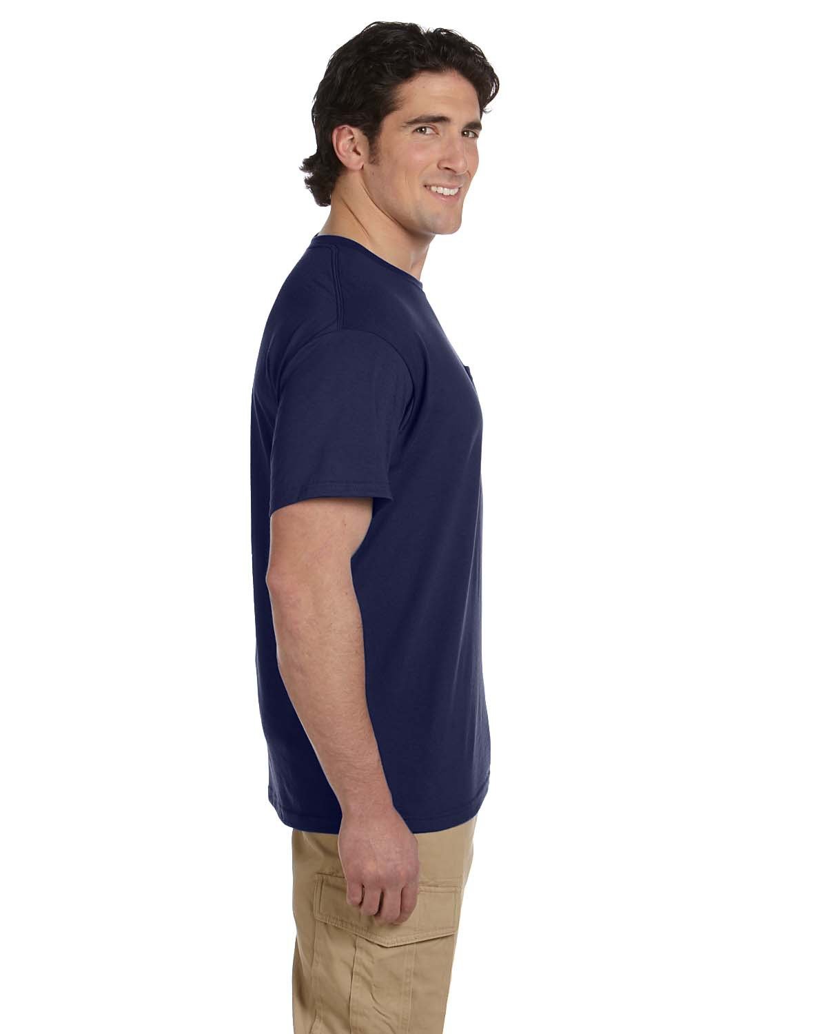 JERZEES Men's Dri-Power 50/50 Cotton/Poly Pocket T-Shirt 29MP Mens Apparel Shirts & Tops