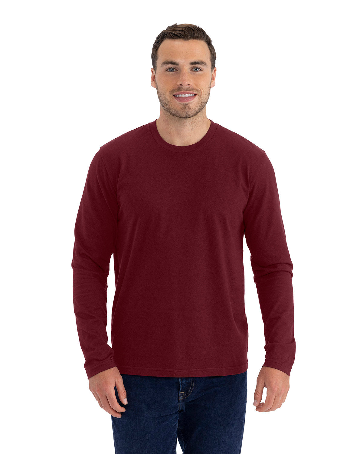Next Level Men's Cotton Long Sleeve Tee. NL3601-1