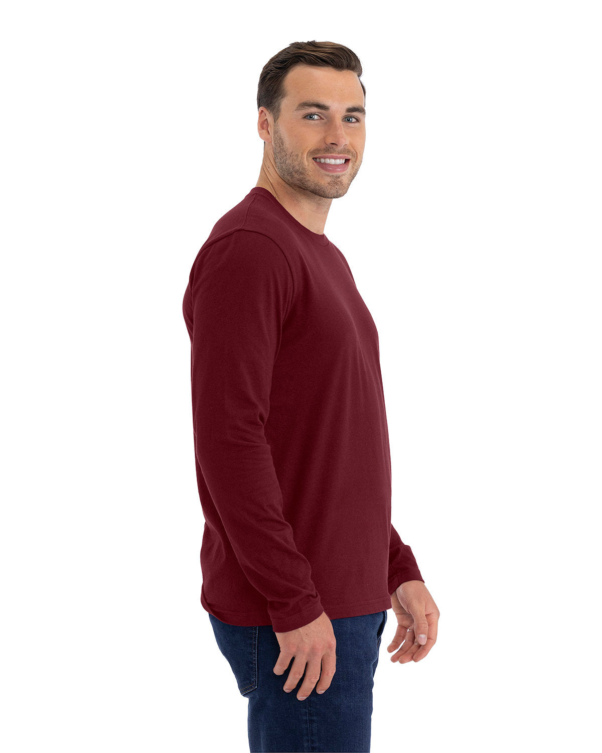 Next Level Men's Cotton Long Sleeve Tee. NL3601-3
