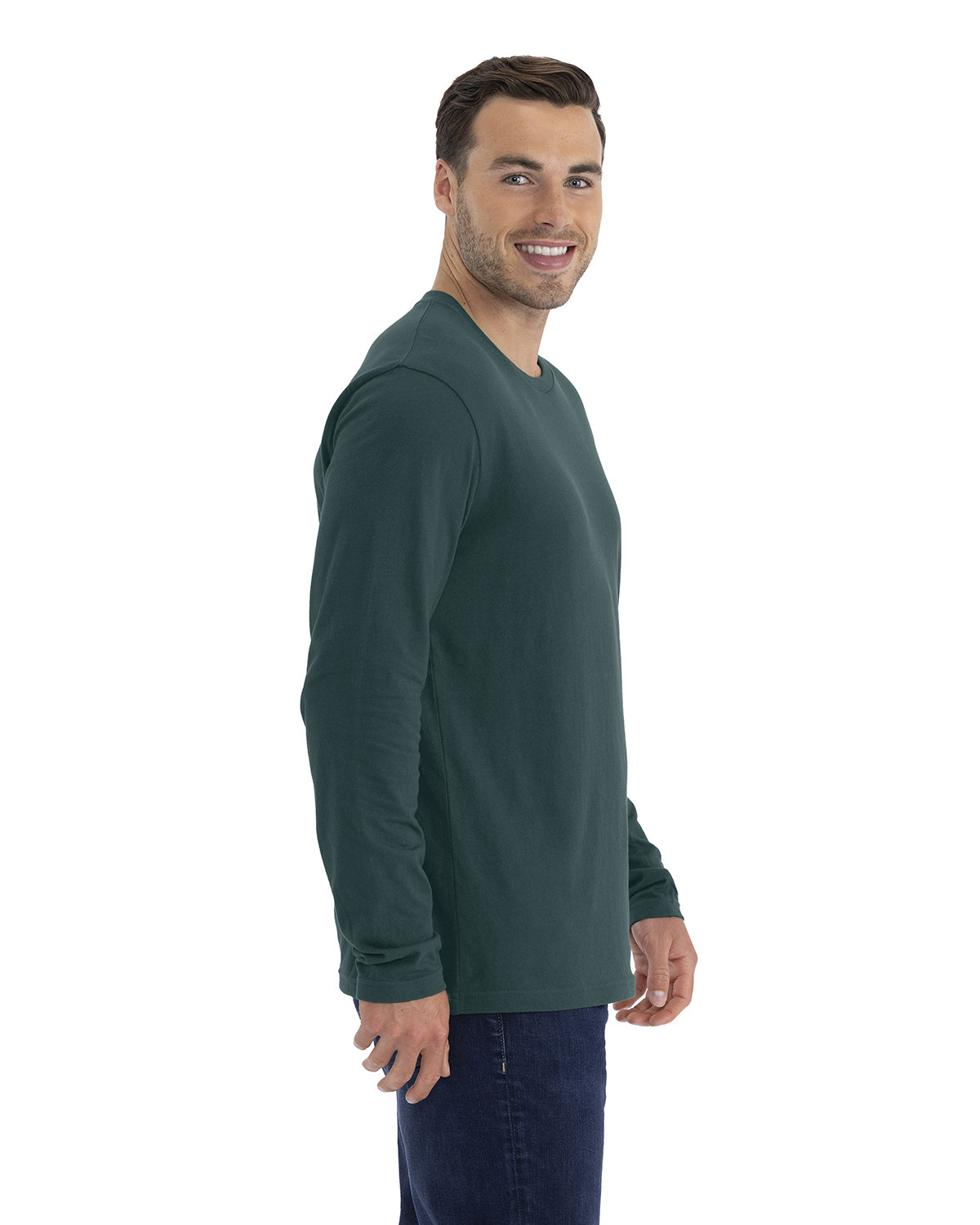 Next Level Men's Cotton Long Sleeve Tee. NL3601-3