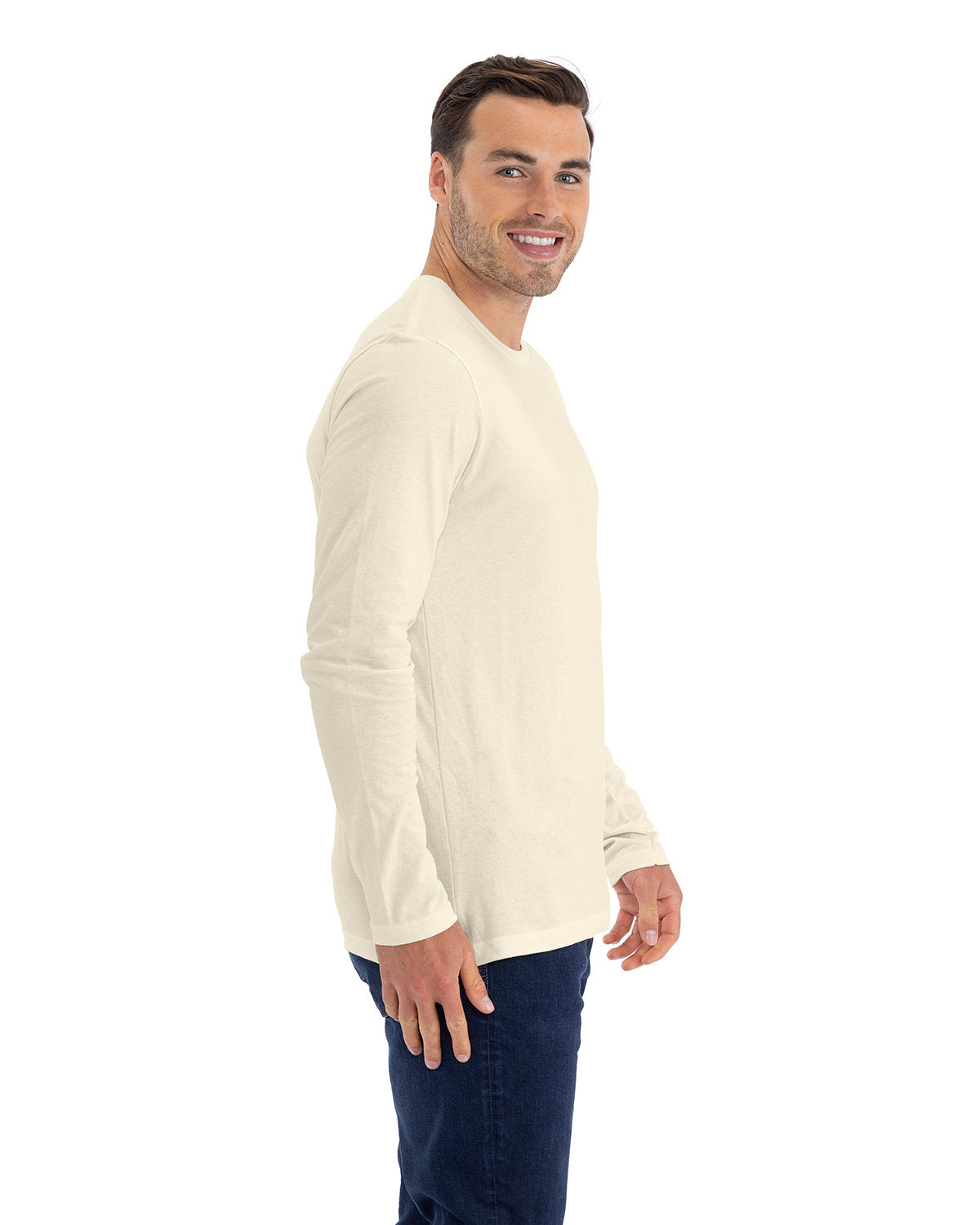 Next Level Men's Cotton Long Sleeve Tee. NL3601 Mens Apparel Shirts & Tops