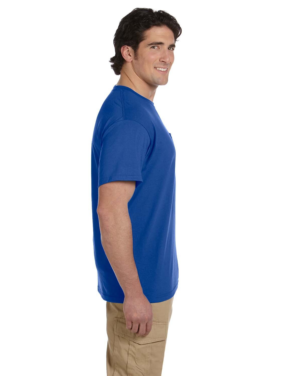 JERZEES Men's Dri-Power 50/50 Cotton/Poly Pocket T-Shirt 29MP Mens Apparel Shirts & Tops
