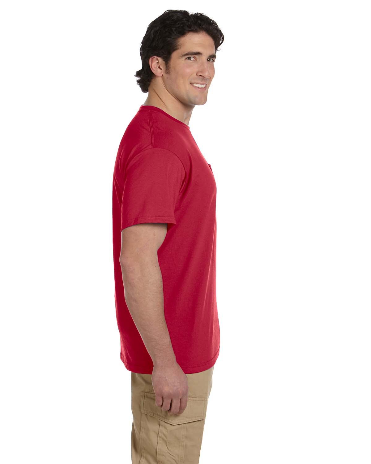 JERZEES Men's Dri-Power 50/50 Cotton/Poly Pocket T-Shirt 29MP Mens Apparel Shirts & Tops