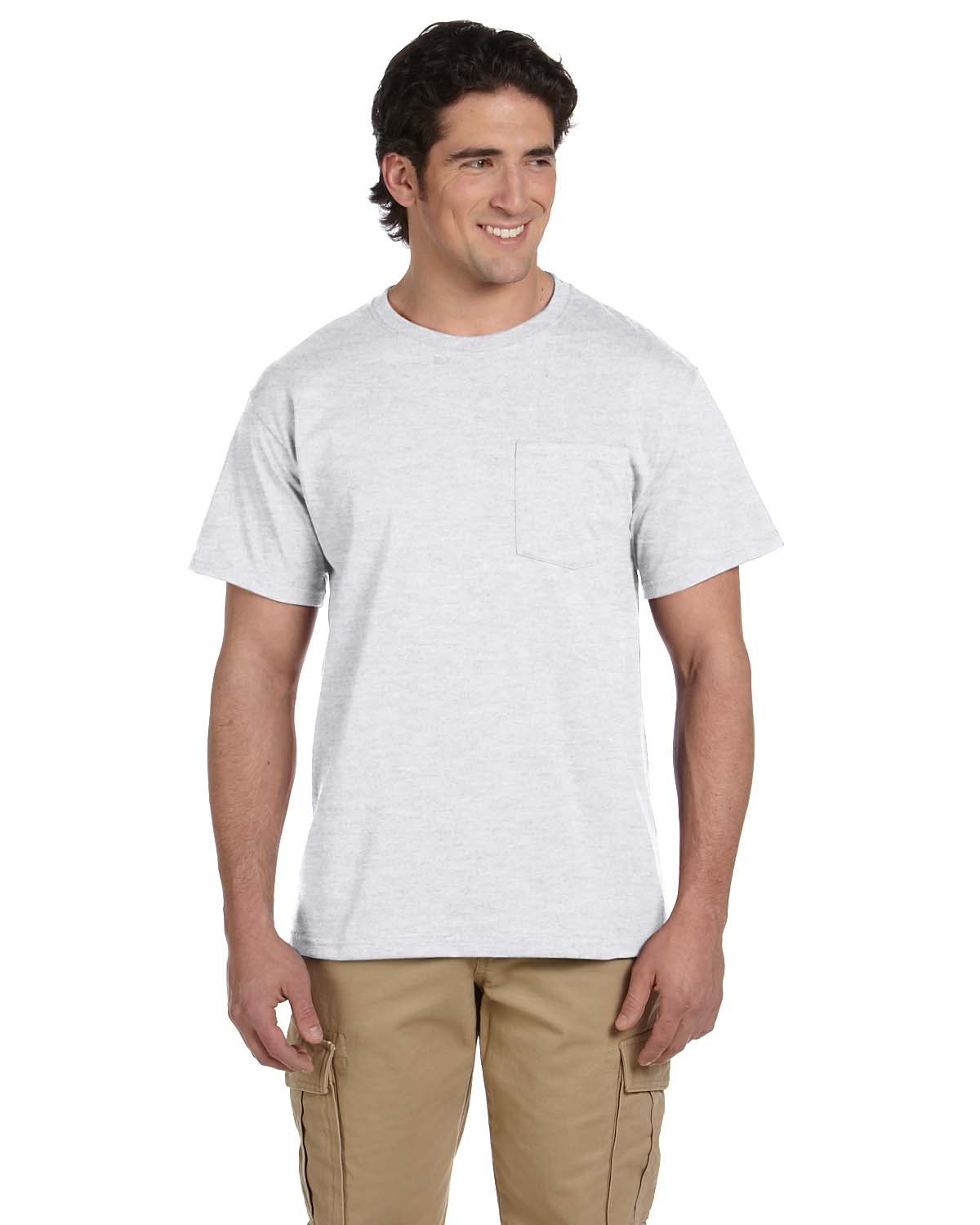 JERZEES Men's Dri-Power 50/50 Cotton/Poly Pocket T-Shirt 29MP Mens Apparel Shirts & Tops