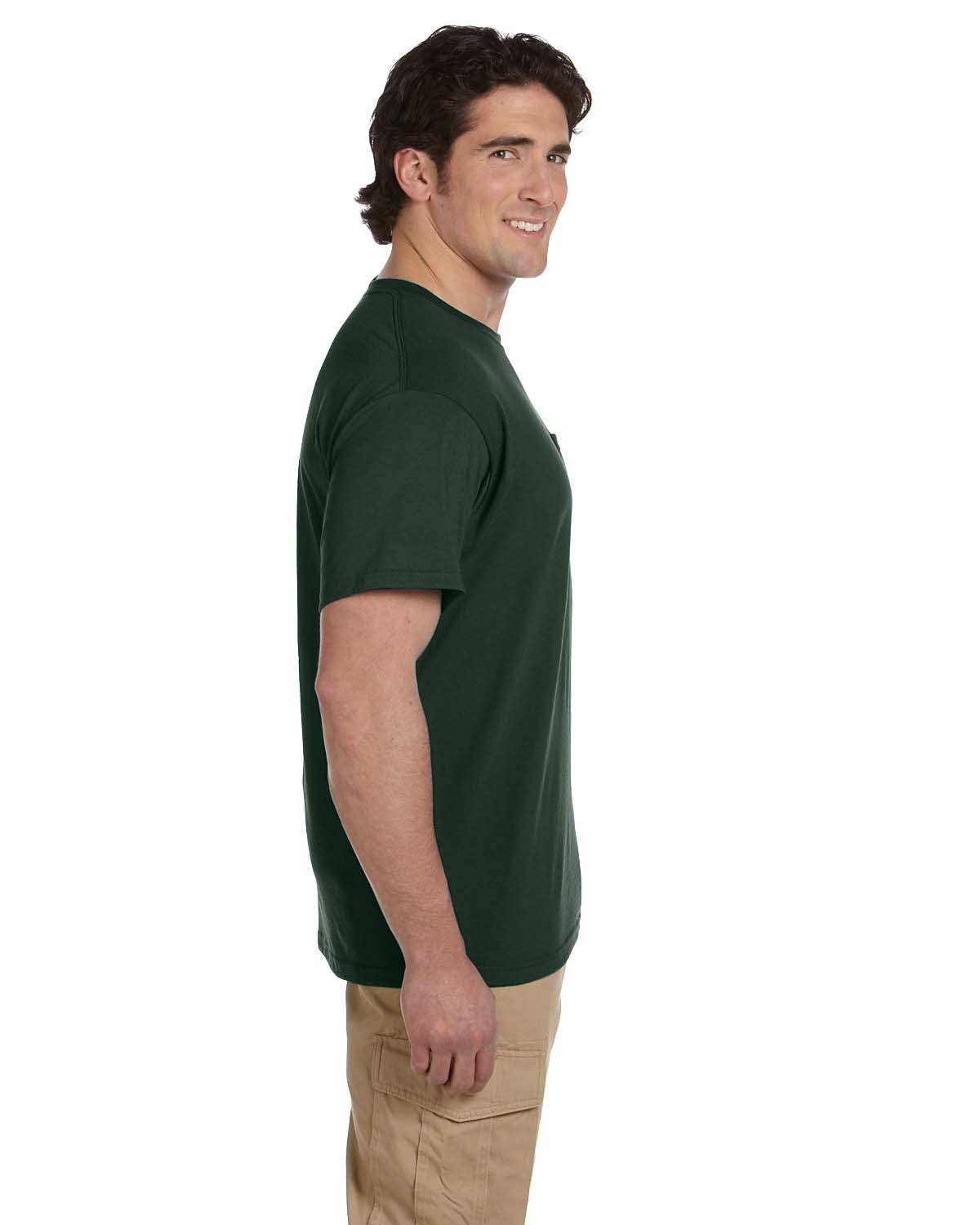 JERZEES Men's Dri-Power 50/50 Cotton/Poly Pocket T-Shirt 29MP Mens Apparel Shirts & Tops