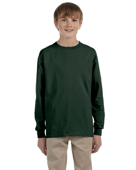 JERZEES Youth Dri-Power 50/50 Cotton/Poly Long Sleeve 29BL Youth Apparel Shirts & Tops
