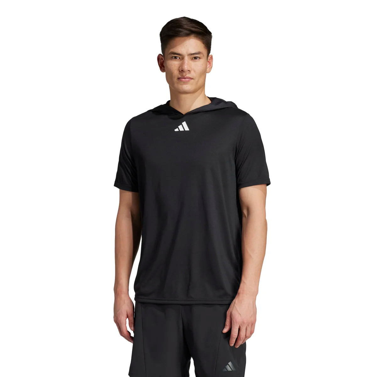 adidas Men's Program Short Sleeve Hoodie Mens Apparel Sweatshirts & Fleece