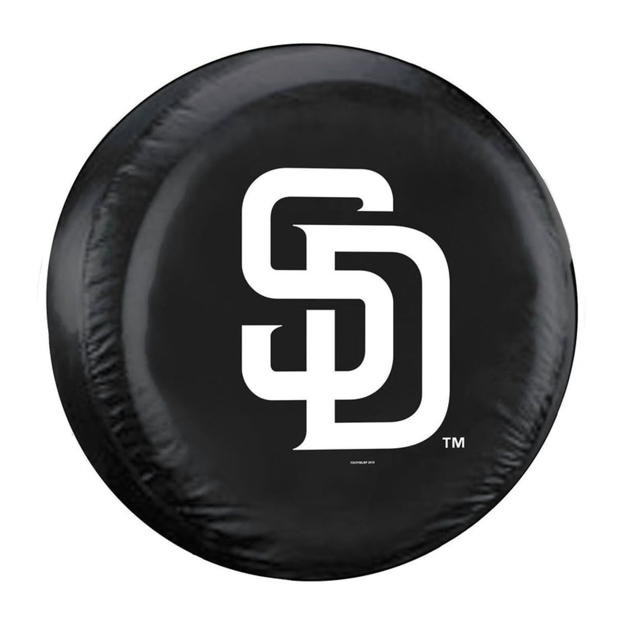 Fremont Die San Diego Padres Black Standard Size Tire Cover Fan Gear MLB San Diego Padres