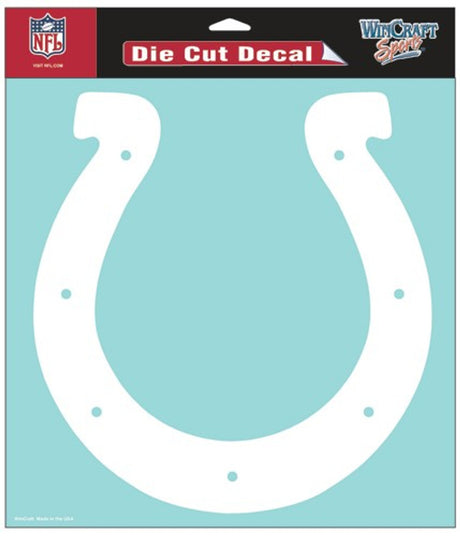 Wincraft Indianapolis Colts White Die Cut Decal 8x8 Fan Gear NFL Indianapolis Colts
