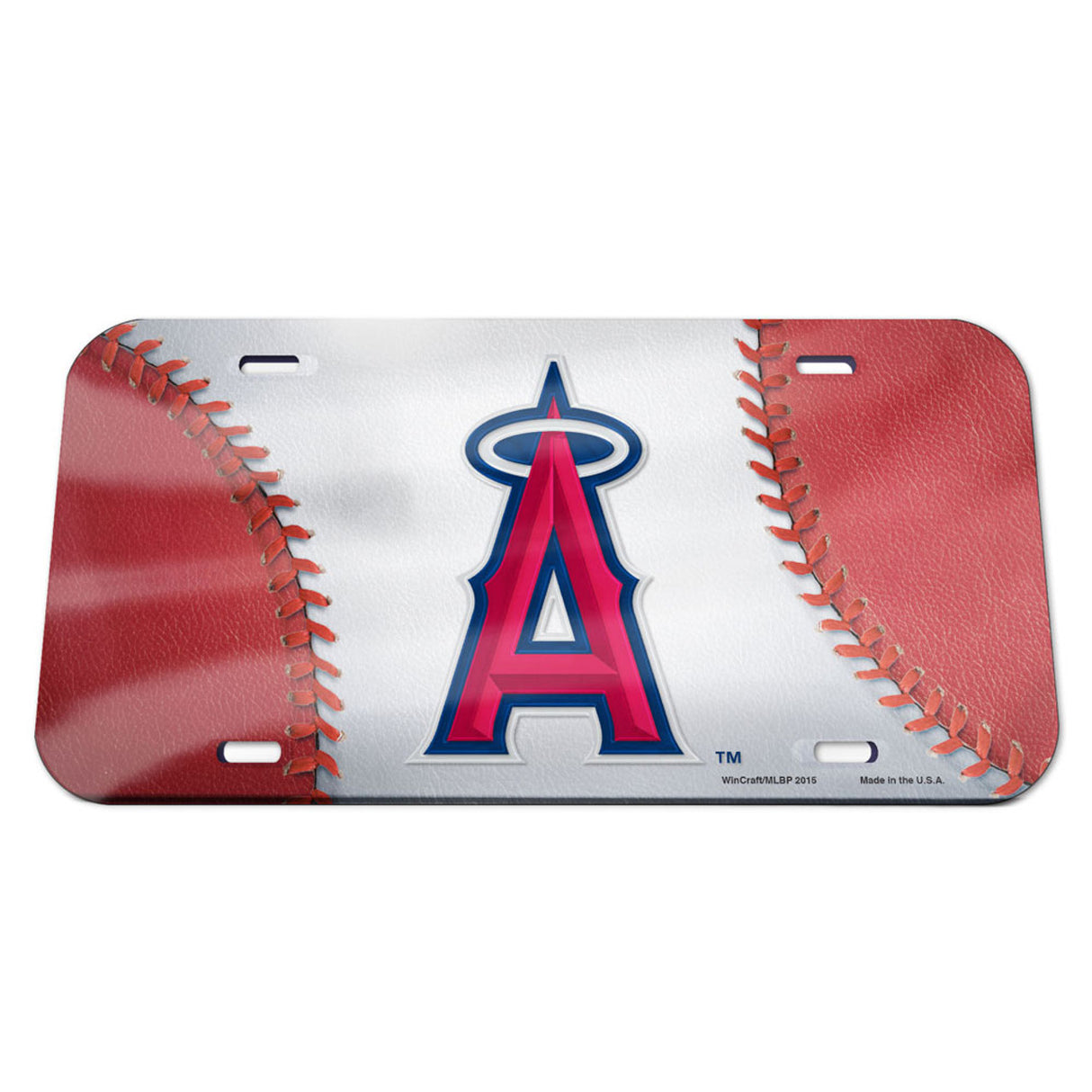 Wincraft Los Angeles Angels Logo Crystal Mirror License Plate Fan Gear MLB Los Angeles Angels