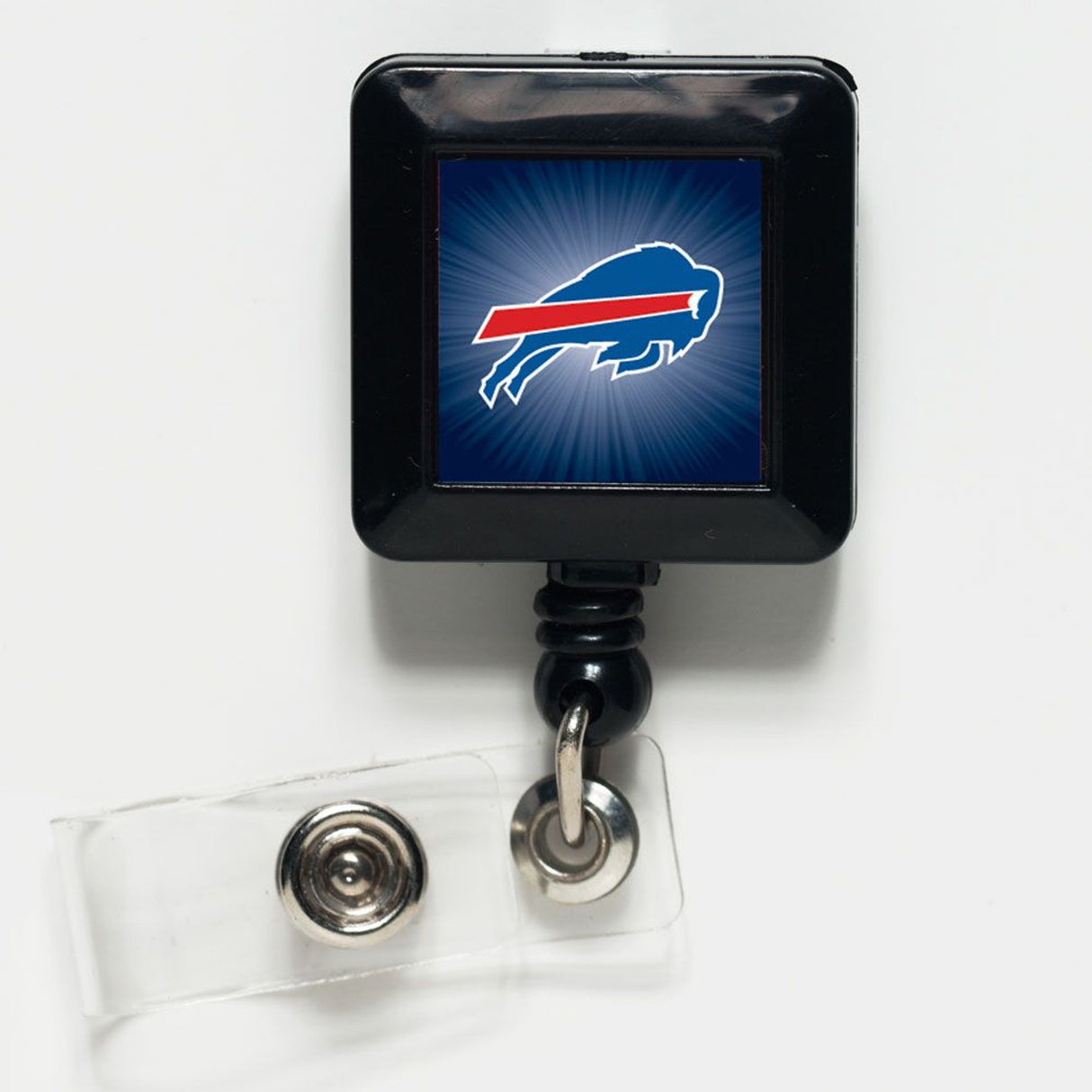 Wincraft Buffalo Bills Retractable Square Badge Holder Fan Gear NFL Buffalo Bills