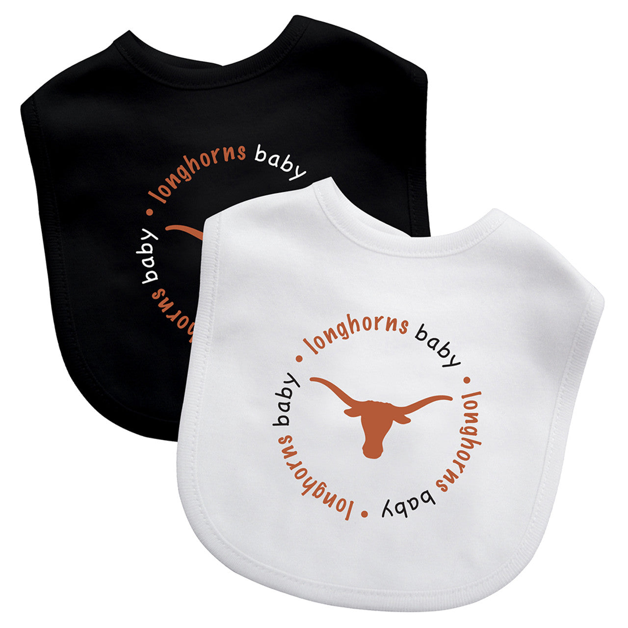 Masterpieces Puzzle Company Texas Longhorns 2 Pack Baby Bib Fan Gear NCAA Texas Longhorns