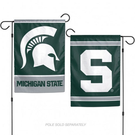 Wincraft Michigan State Spartans Flag 2 Sided Garden Style 12x18 Fan Gear NCAA Michigan State Spartans