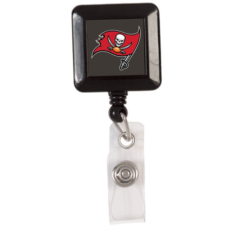 Wincraft Tampa Bay Buccaneers Retractable Square Badge Holder Fan Gear NFL Tampa Bay Buccaneers