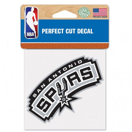 Wincraft San Antonio Spurs Color Perfect Cut Decal 4x4 - Special Order Fan Gear NBA San Antonio Spurs