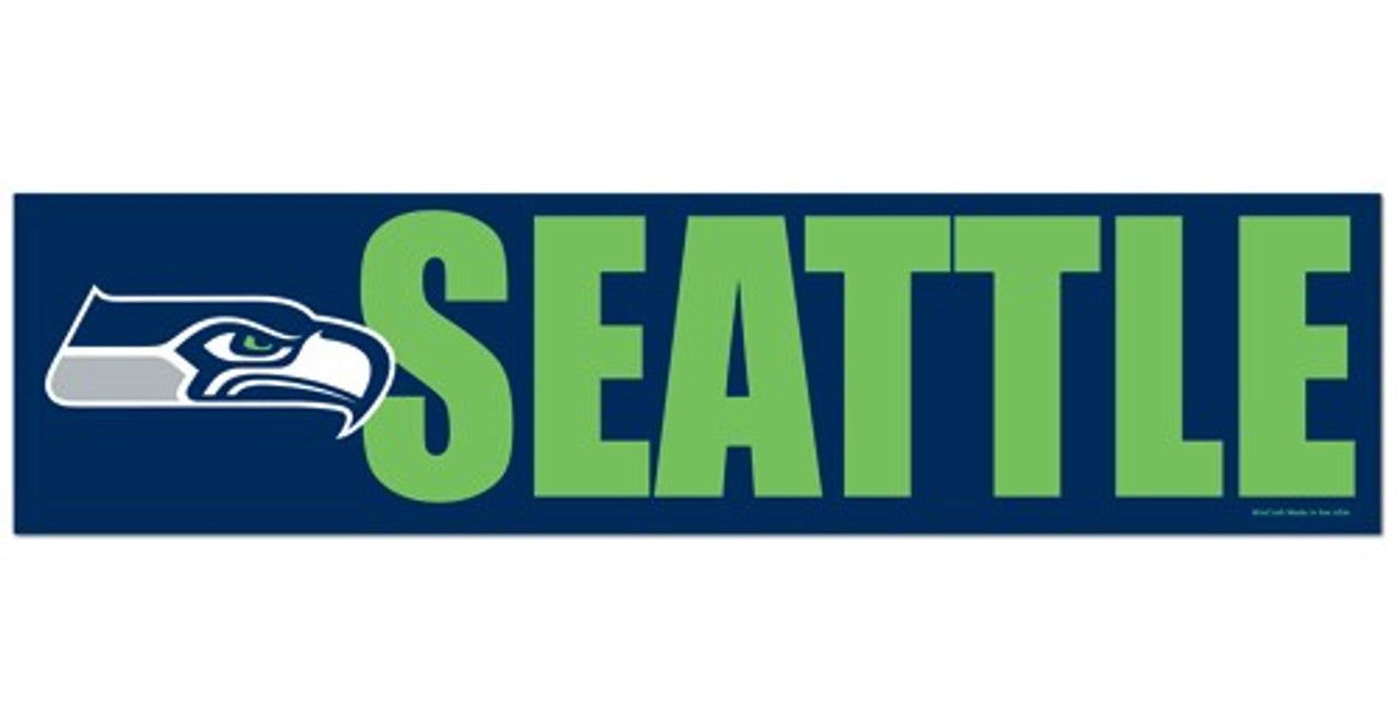 Wincraft Seattle Seahawks Bumper Sticker Decal Fan Gear NFL Seattle Seahawks