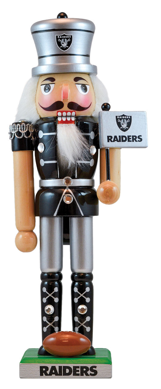 Masterpieces Puzzle Company Las Vegas Raiders Nutcracker Fan Gear NFL Las Vegas Raiders