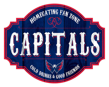 Fan Creations Washington Capitals 12 Inch Homegating Tavern Wood Sign - Special Order Fan Gear NHL Washington Capitals