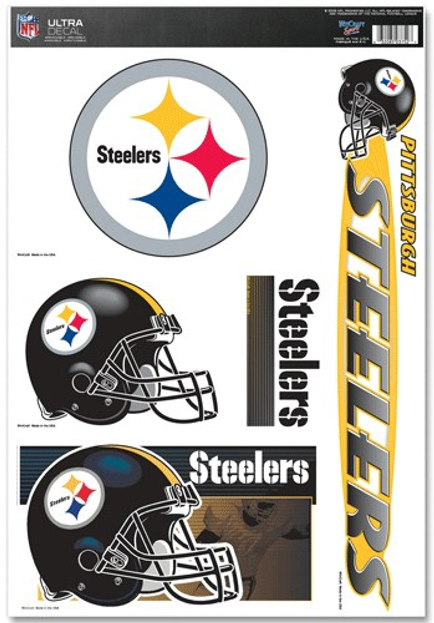 Wincraft Pittsburgh Steelers Ultra Decal 11x17 Fan Gear NFL Pittsburgh Steelers