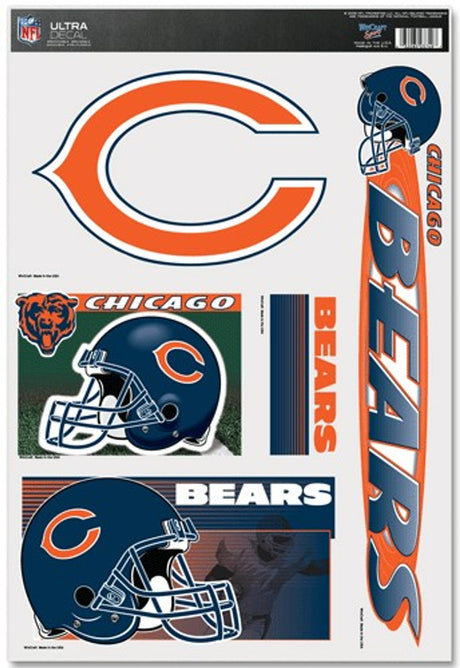Wincraft Chicago Bears Ultra Decal 11x17 Fan Gear NFL Chicago Bears