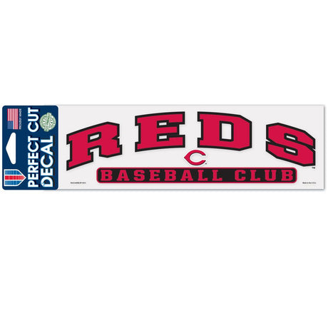 Wincraft Cincinnati Reds Color Perfect Cut Decal 3x10 Fan Gear MLB Cincinnati Reds