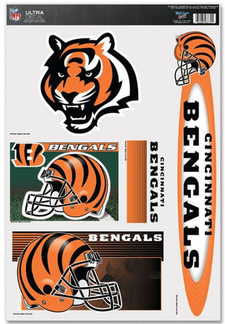 Wincraft Cincinnati Bengals Multi Use Decal 11x17 Fan Gear NFL Cincinnati Bengals