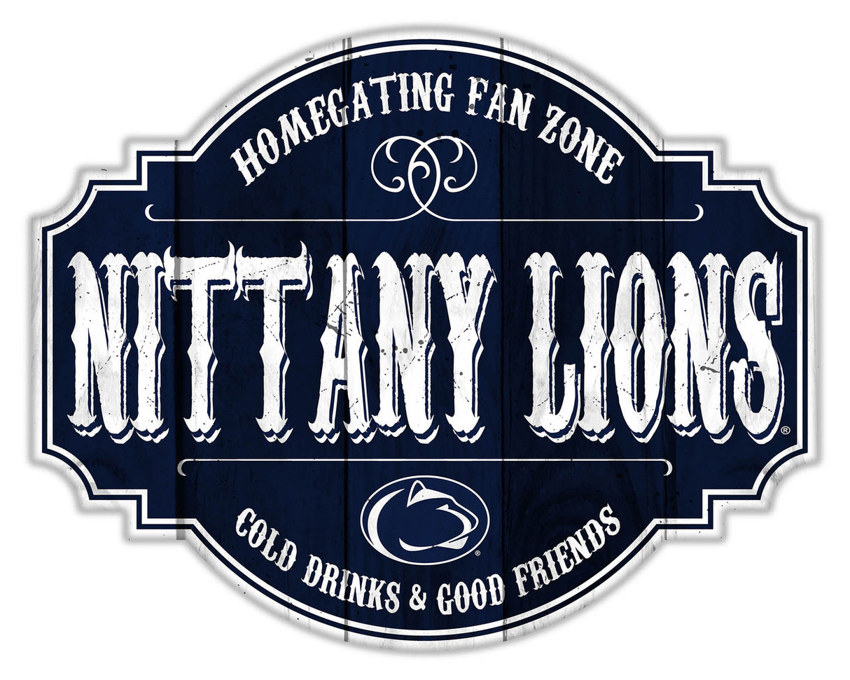 Fan Creations Penn State Nittany Lions 12 Inch Homegating Tavern Wood Sign Fan Gear NCAA Penn State Nittany Lions