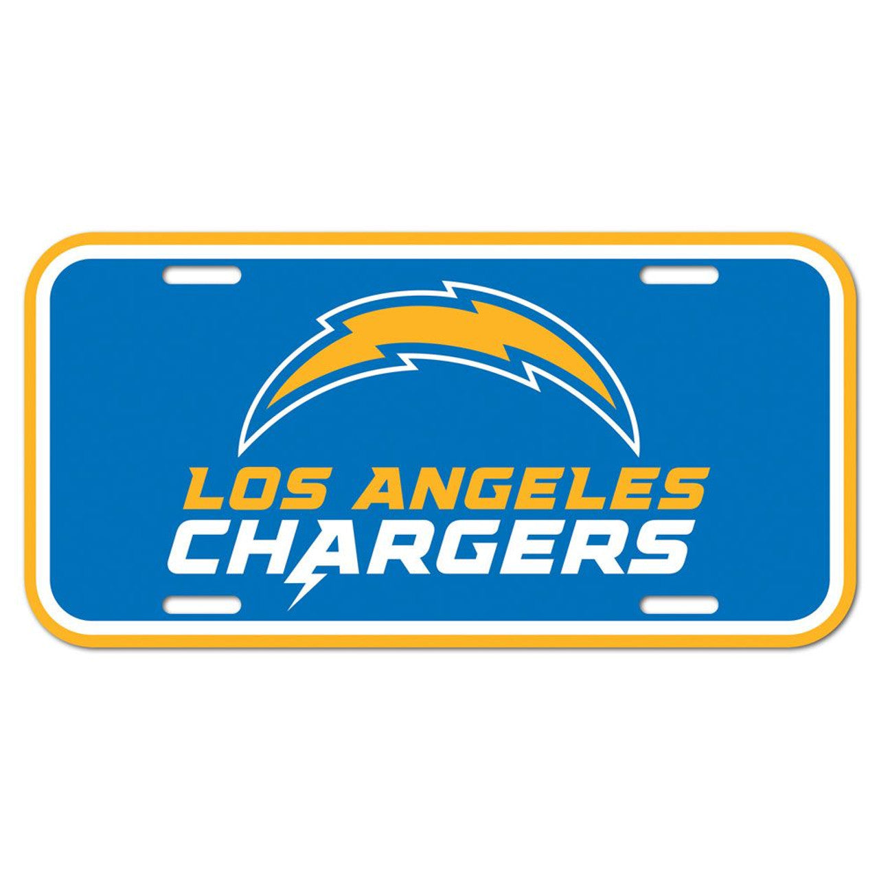 Wincraft Los Angeles Chargers Plastic License Plate Fan Gear NFL Los Angeles Chargers