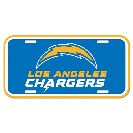 Wincraft Los Angeles Chargers Plastic License Plate Fan Gear NFL Los Angeles Chargers