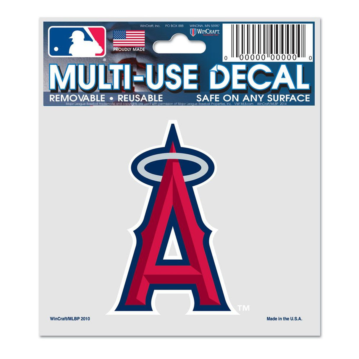 Wincraft Los Angeles Angels Multi Use Decal 3x4 Fan Gear MLB Los Angeles Angels