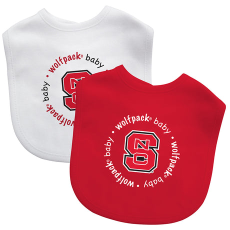 Masterpieces Puzzle Company North Carolina State Wolfpack 2 Pack Baby Bib Fan Gear NCAA North Carolina State Wolfpack