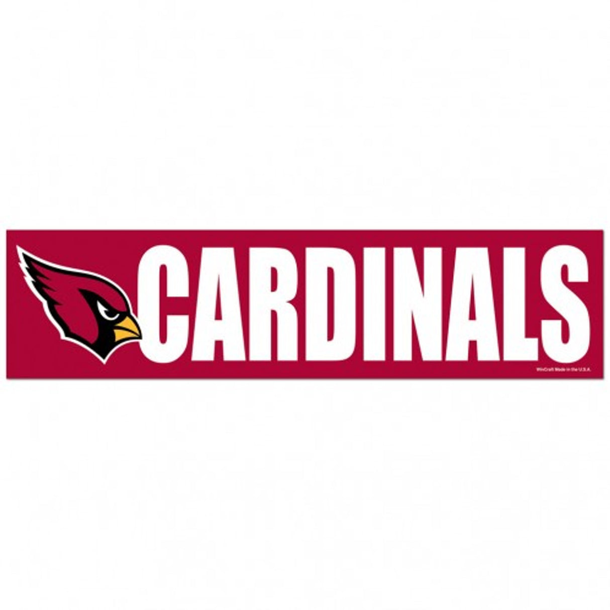 Wincraft Arizona Cardinals Bumper Sticker Fan Gear NFL Arizona Cardinals