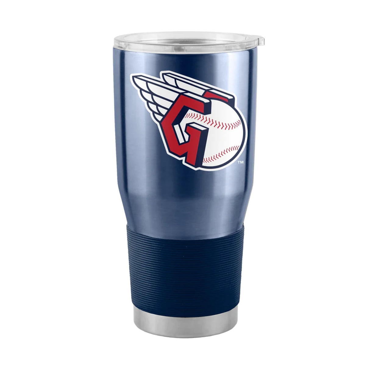 Logo Brands Cleveland Guardians 30oz Stainless Steel Travel Tumbler Fan Gear MLB Cleveland Guardians