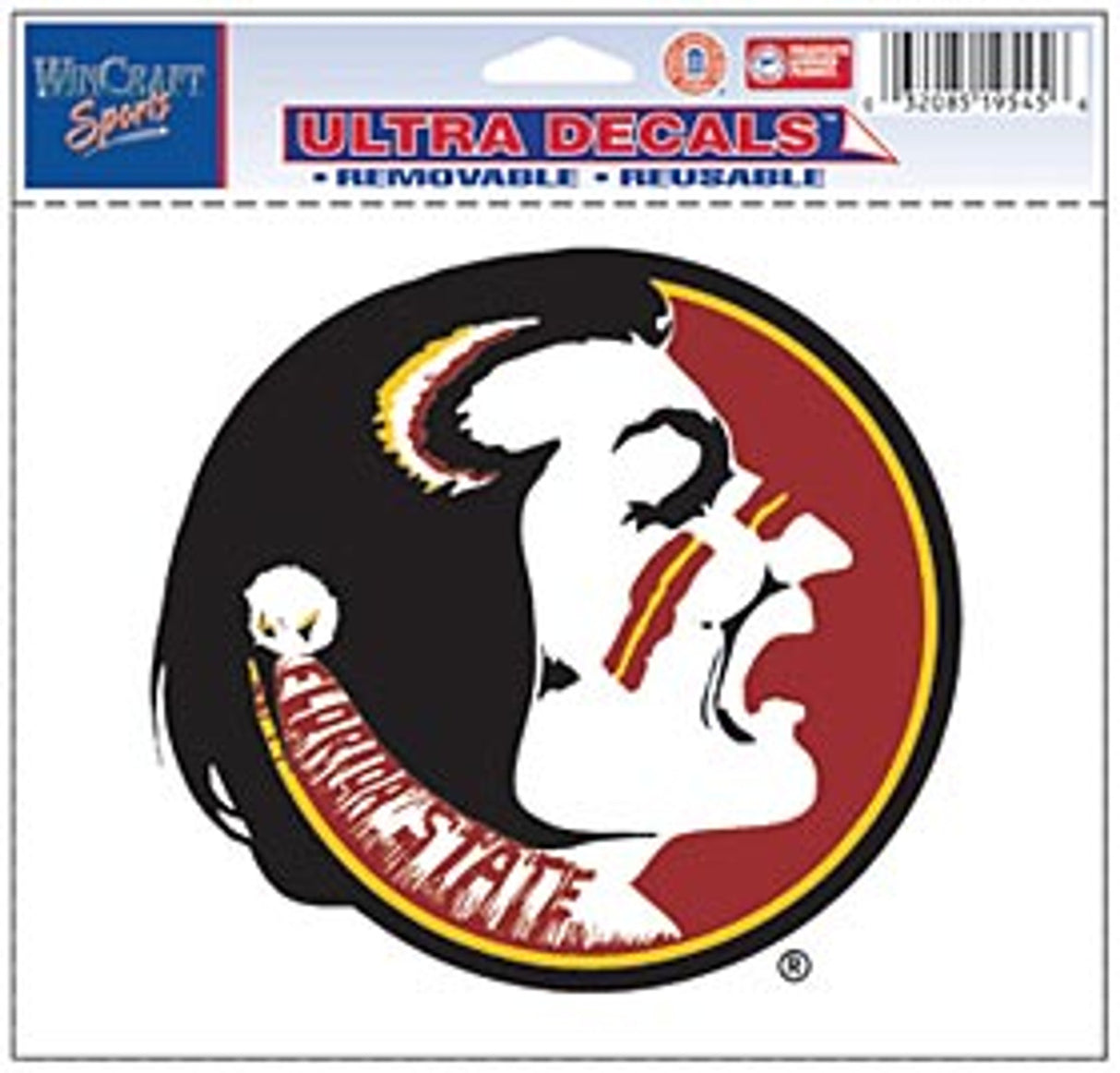 Wincraft Florida State Seminoles Color Ultra Decal 5x6 Fan Gear NCAA Florida State Seminoles