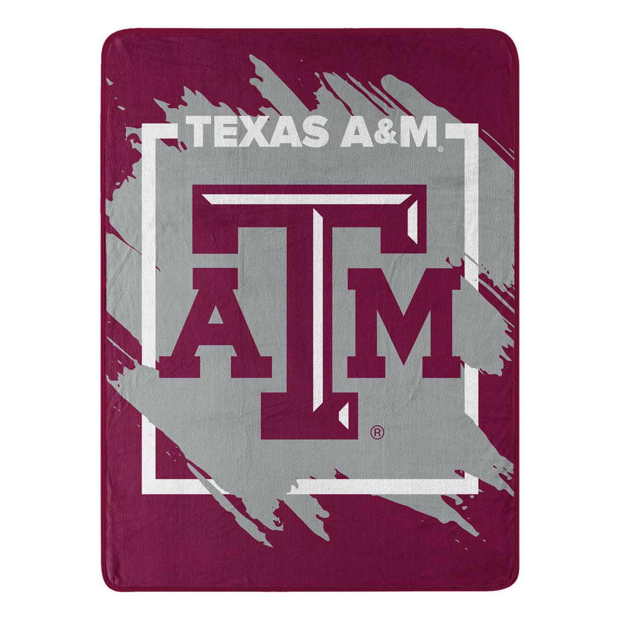 Northwest Company Texas A&M Aggies Micro Raschel Dimensional Design Blanket 46x60 Fan Gear NCAA Texas A&M Aggies