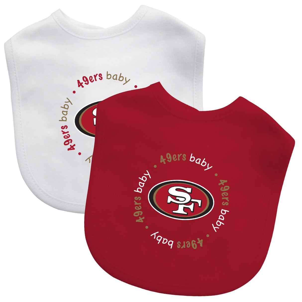 Masterpieces Puzzle Company San Francisco 49ers 2 Pack Baby Bib Fan Gear NFL San Francisco 49ers