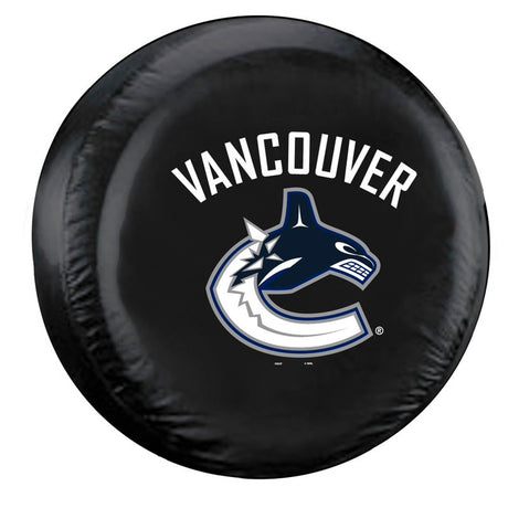 Fremont Die Vancouver Canucks Black Standard Size Tire Cover Fan Gear NHL Vancouver Canucks