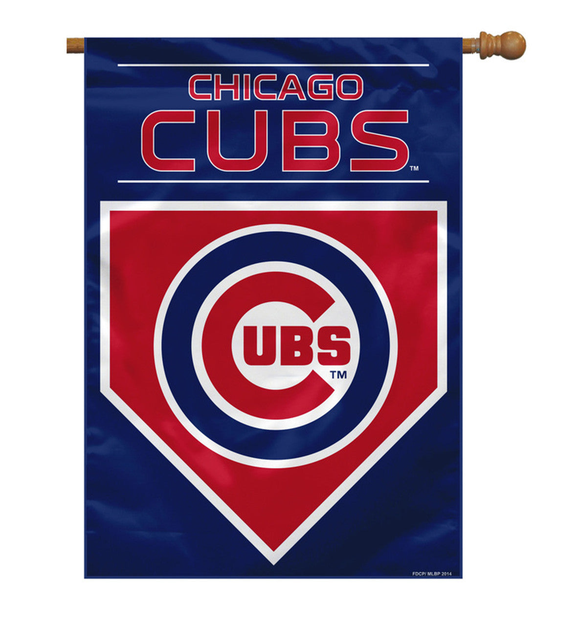 Fremont Die Chicago Cubs 2 Sided Banner Style House Flag 28x40 Fan Gear MLB Chicago Cubs