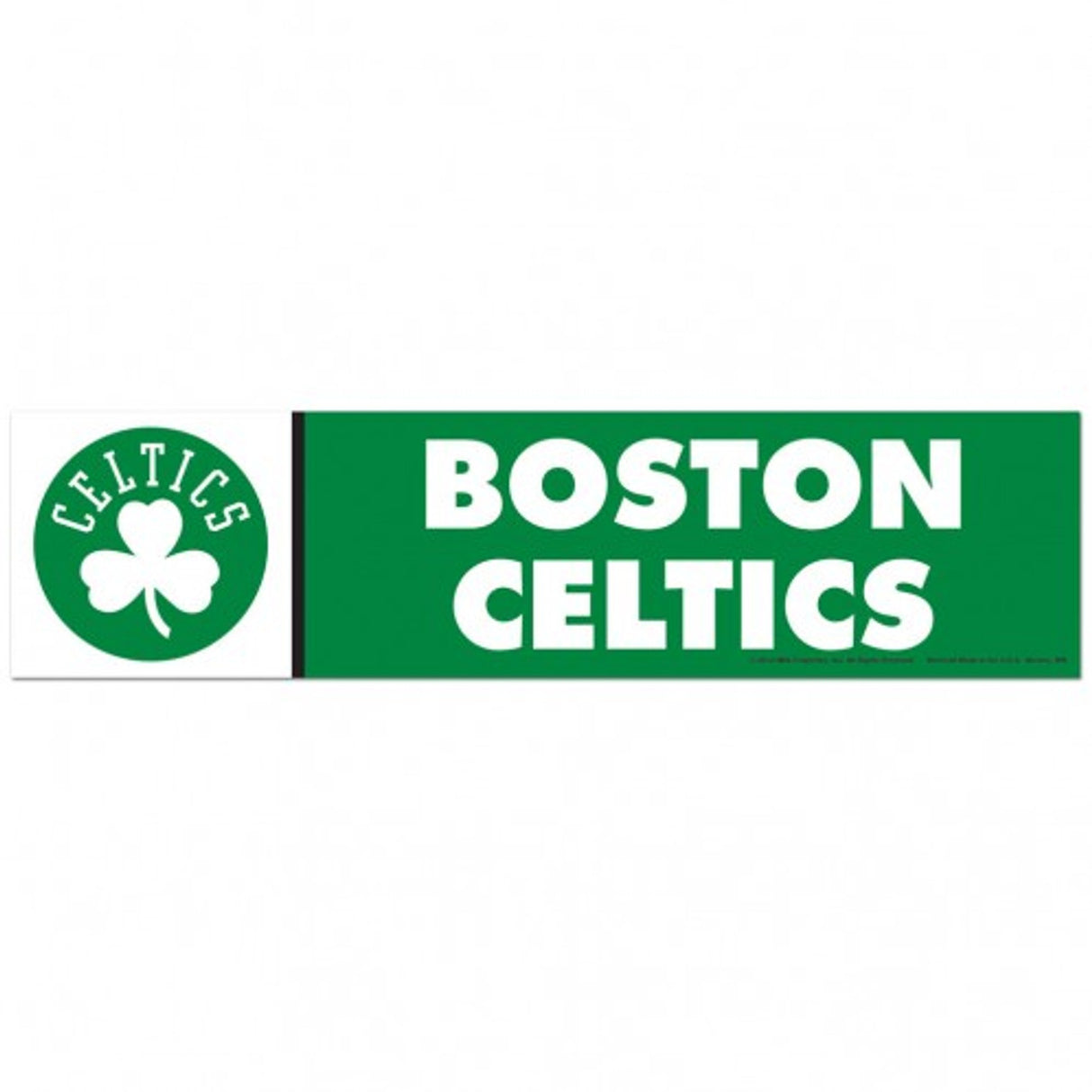Wincraft Boston Celtics Bumper Strip Style Decal 3x12 - Special Order Fan Gear NBA Boston Celtics