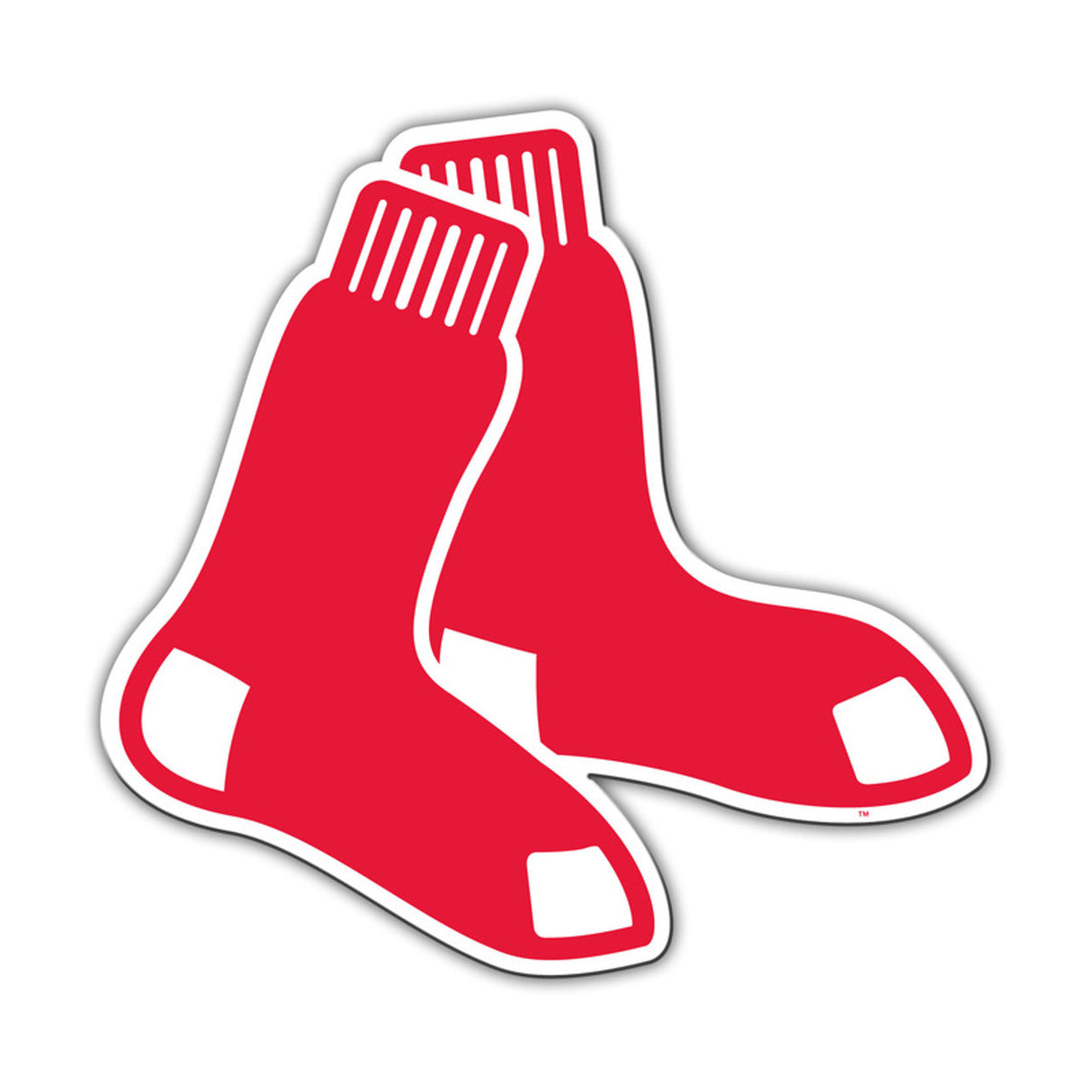 Fremont Die Boston Red Sox 12 Inch Socks Logo Car Style Magnet Fan Gear MLB Boston Red Sox