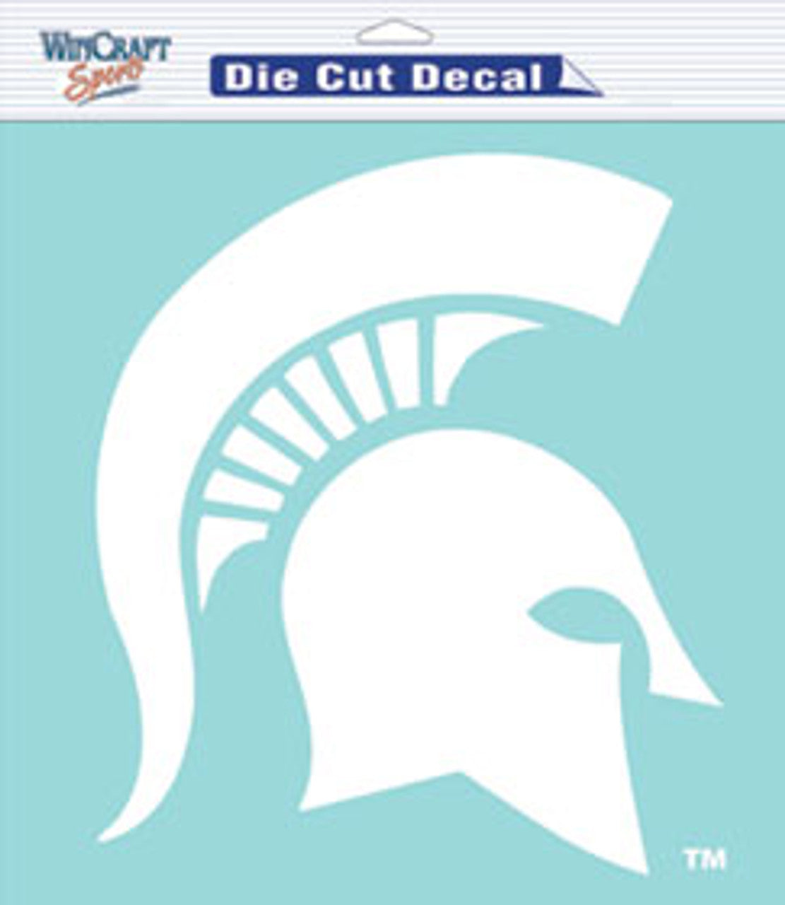 Wincraft Michigan State Spartans White Die Cut Decal 8x8 Fan Gear NCAA Michigan State Spartans