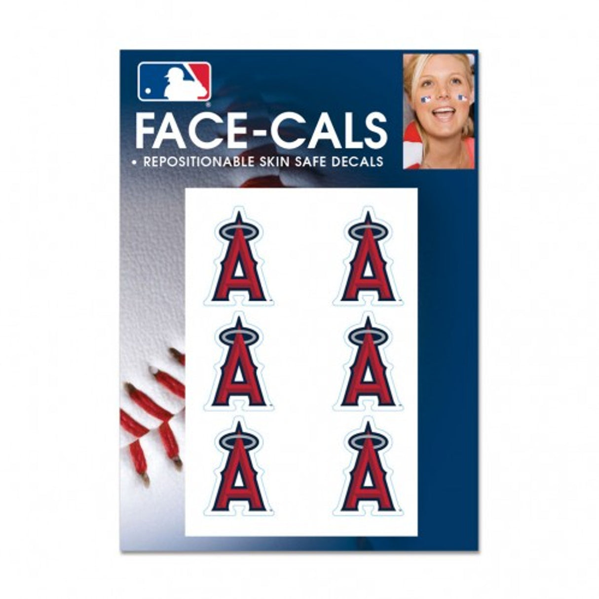 Wincraft Los Angeles Angels Tattoo Face Cals Fan Gear MLB Los Angeles Angels