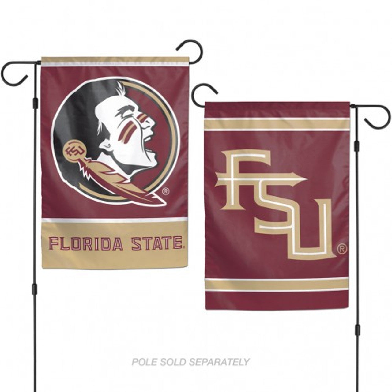 Wincraft Florida State Seminoles 2 Sided Garden Style Flag 12x18 Fan Gear NCAA Florida State Seminoles