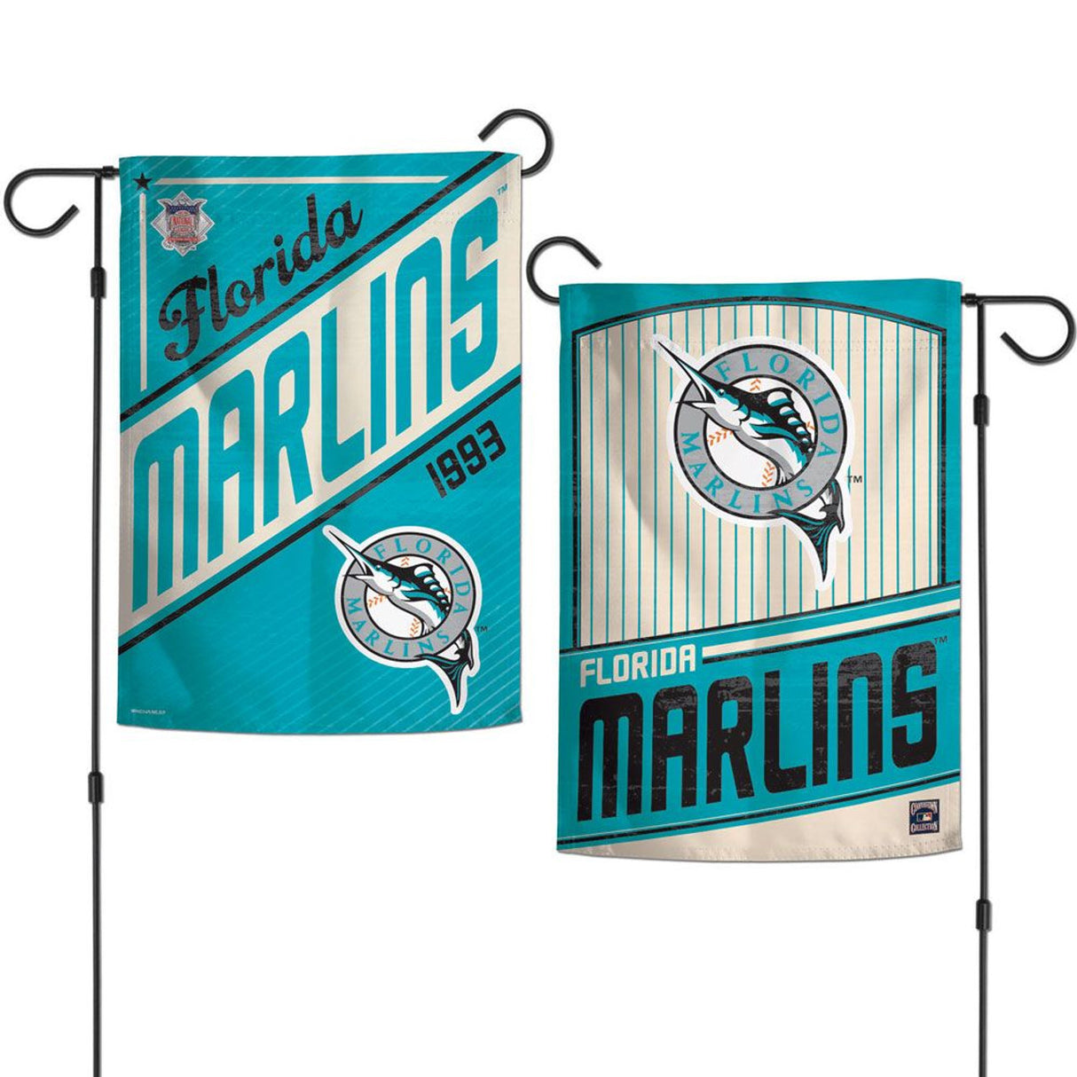 Wincraft Miami Marlins 2 Sided Garden Style Flag 12x18 Fan Gear MLB Miami Marlins