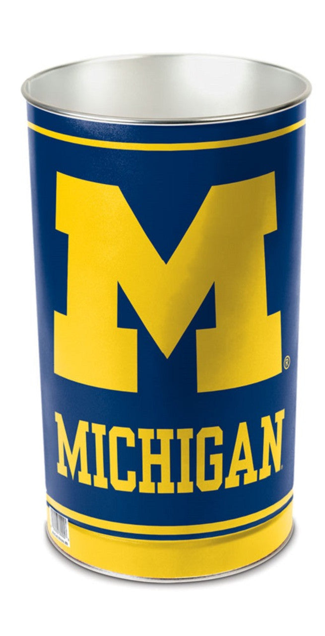 Wincraft Michigan Wolverines 15 Inch Wastebasket Fan Gear NCAA Michigan Wolverines