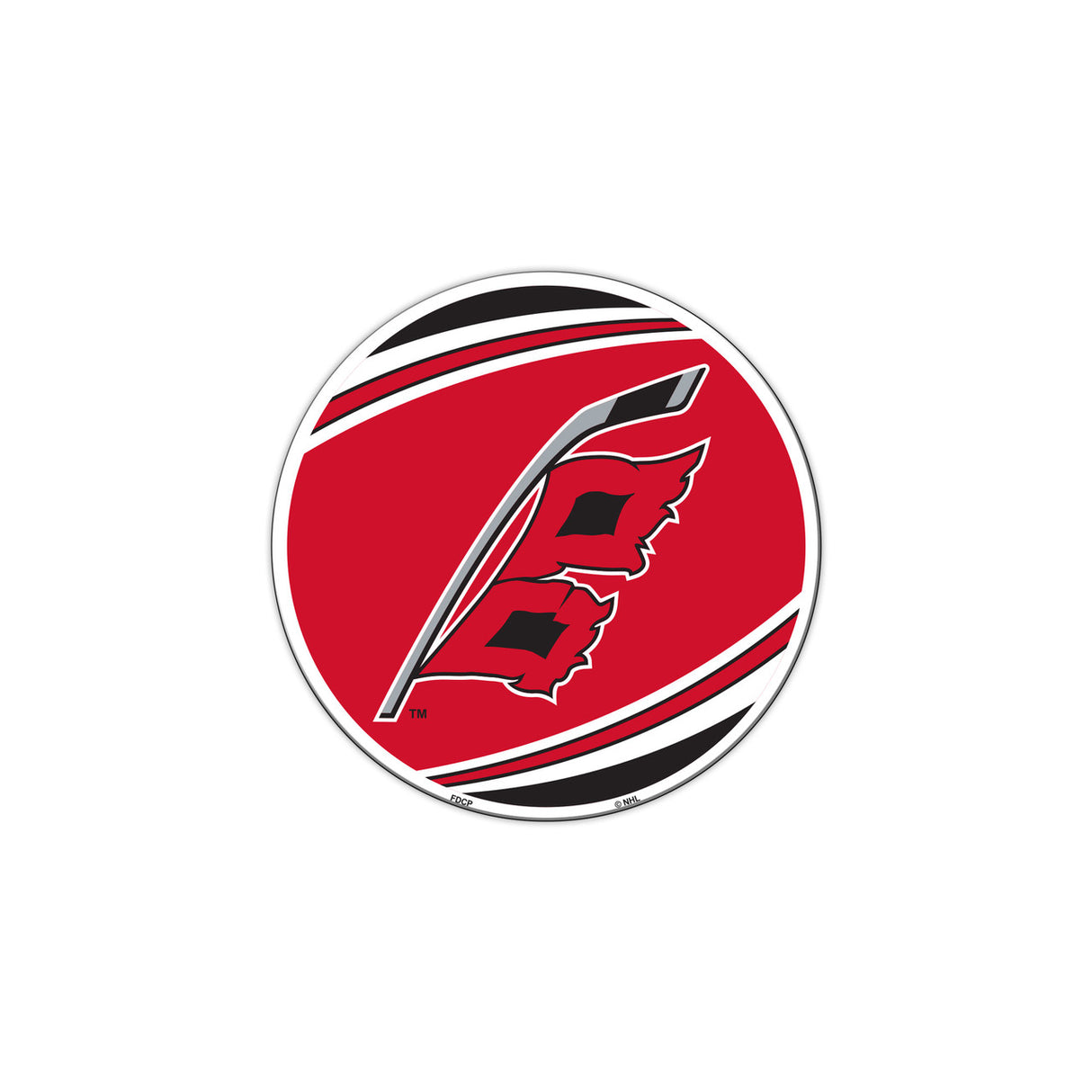 Fremont Die Carolina Hurricanes 8 Inch Flag Design Car Style Magnet Fan Gear NHL Carolina Hurricanes