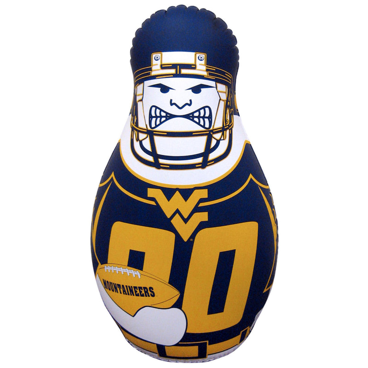 Fremont Die West Virginia Mountaineers Tackle Buddy Punching Bag Fan Gear NCAA West Virginia Mountaineers