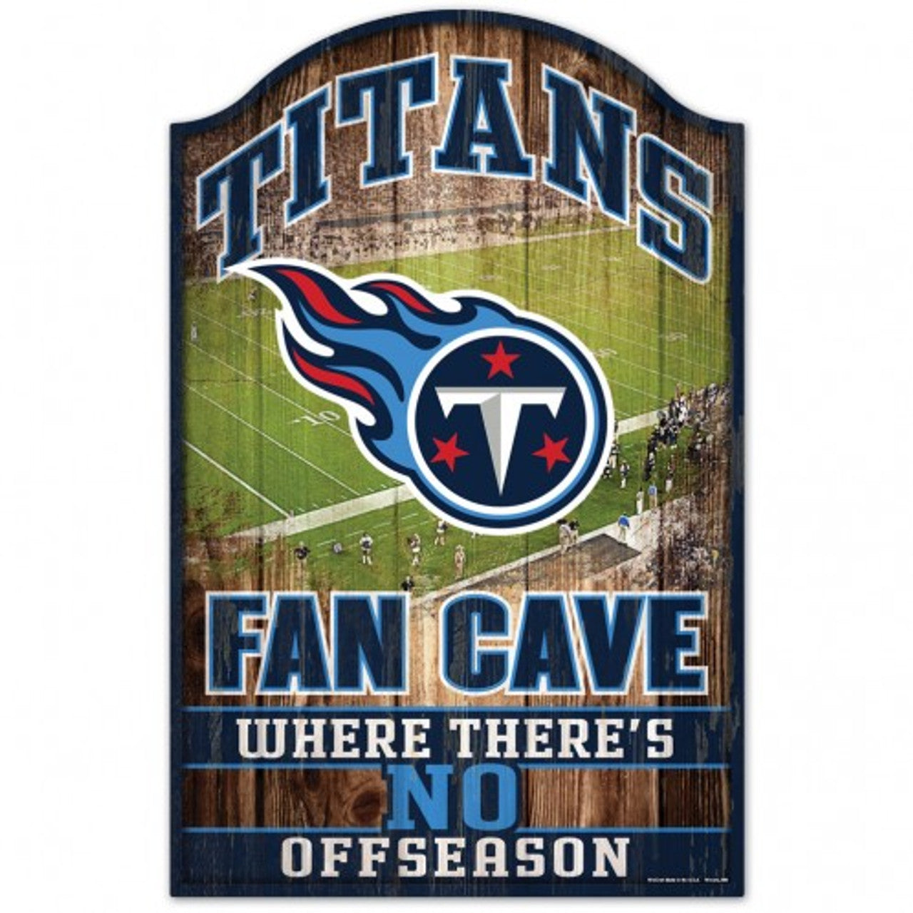 Wincraft Tennessee Titans Fan Cave Design Wood Sign 11x17 Fan Gear NFL Tennessee Titans